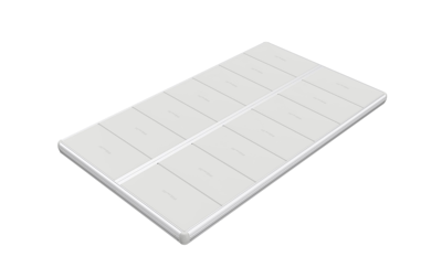 EasyFloat flytbrygga med måtten 2,4 × 4,2 meter, idealisk för bad, rodd och kajak/paddling